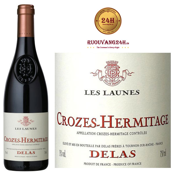 Rượu Vang Crozes Hermitage Delas Les Launes