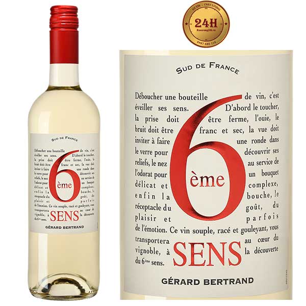 Rượu Vang Gerard Bertrand 6eme Sens White