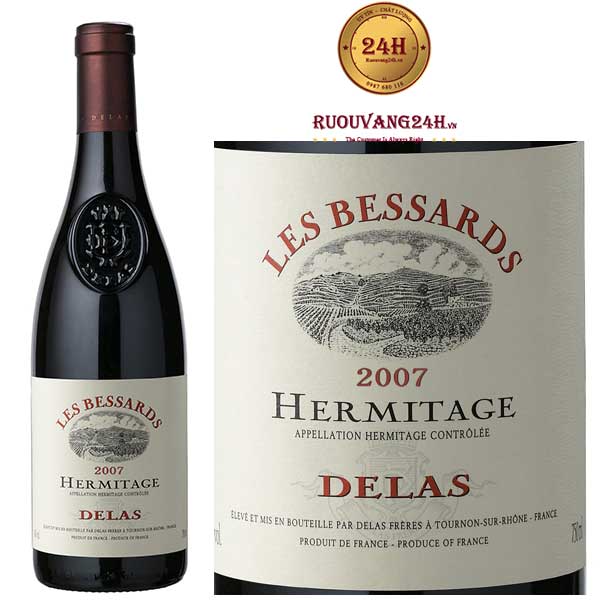Rượu Vang Hermitage Delas Les Bessards Syrah 