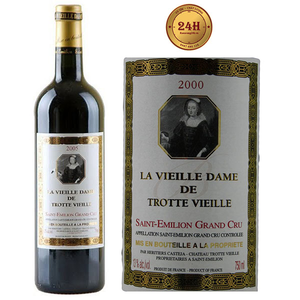 Rượu Vang La Vieille Dame De Trottevieille Grand Cru