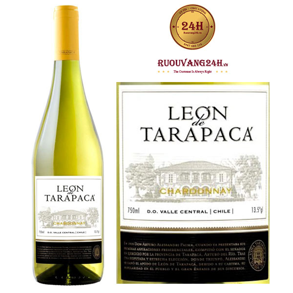Rượu Vang Leon de Tarapaca Chardonnay