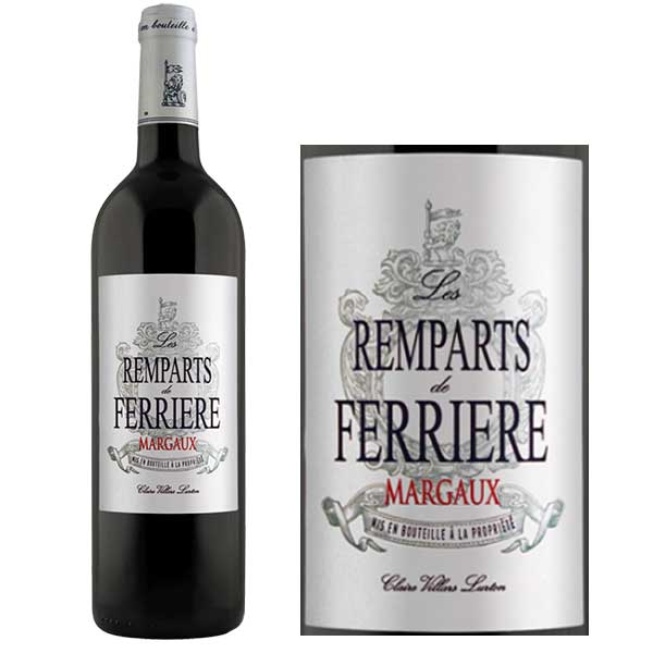 Rượu Vang Les Remparts De Ferriere Margaux