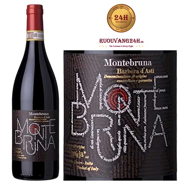 Rượu Vang Montebruna Barbera D’asti