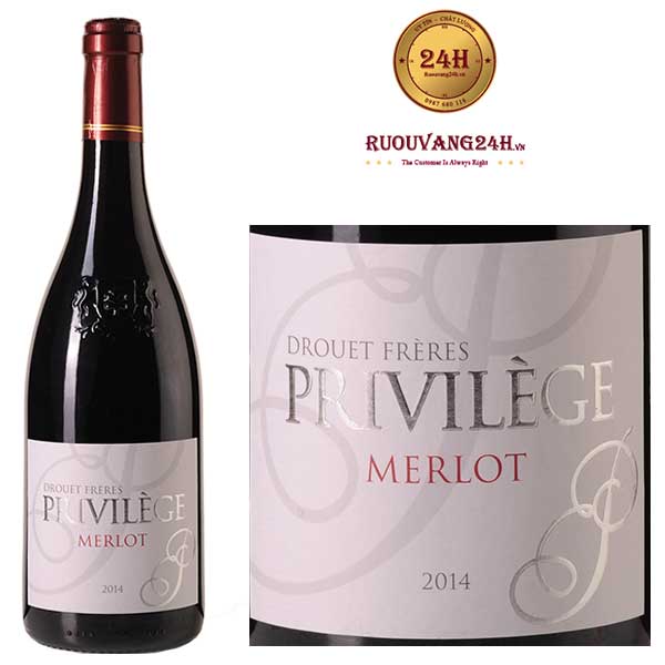 Rượu Vang Privilege de Drouet Merlot