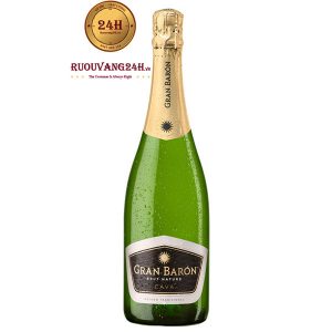 Rượu Vang Sủi Bọt Gran Baron Brut Nature Cava