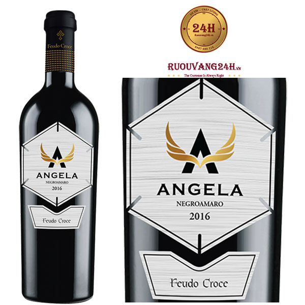Rượu vang Angela Negroamaro Manduria Tinazzi