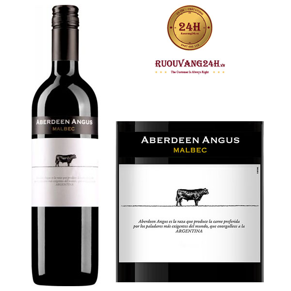 Rượu vang Angus Aberdeen Malbec
