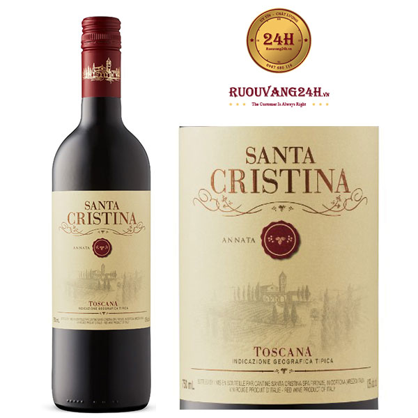 Rượu vang Antinori Santa Cristine Toscana IGT