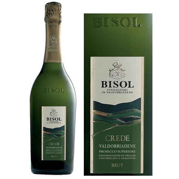 Rượu vang Bisol Cru Crede Prosecco Brut Glera - Verdiso - Pinot Blanc