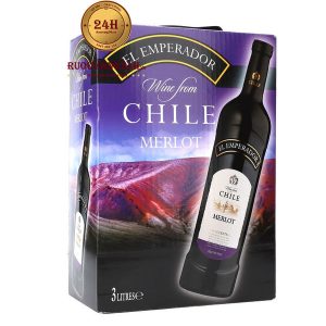 Rượu vang Bịch Chile EL Emperador Merlot