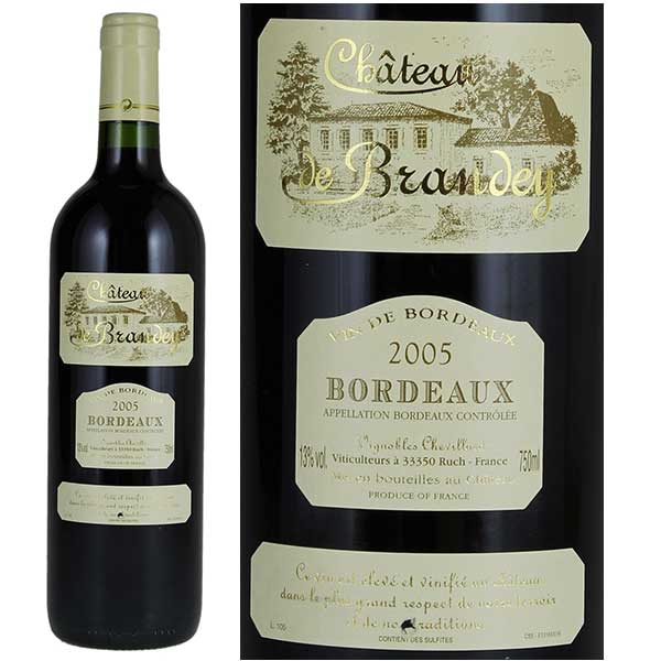Rượu vang Chateau de Brandey Bordeaux
