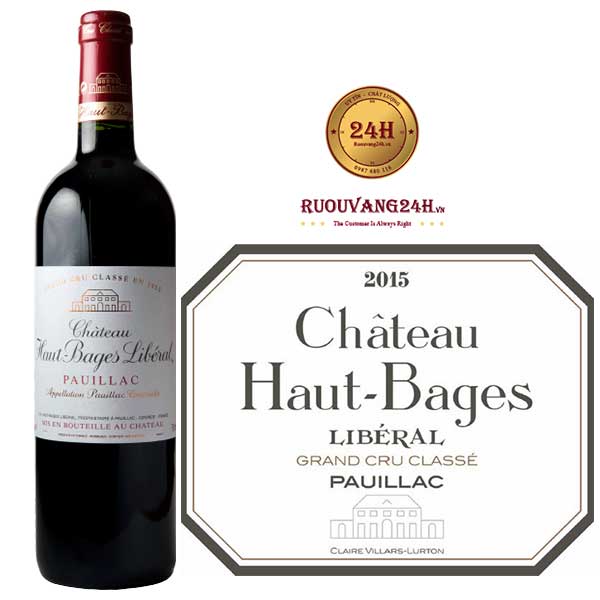 Rượu Vang Château Haut Bages Liberal Grand Cru