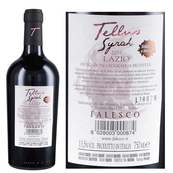 Rượu vang Falesco Tellus Syrah Lazio IGP