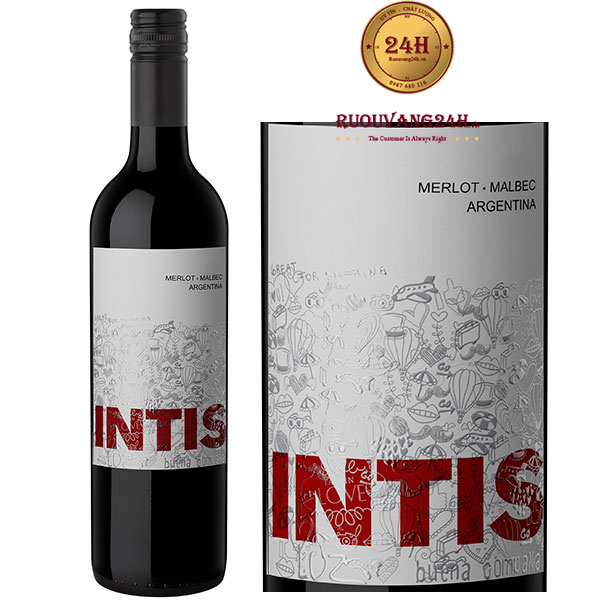 Rượu vang INTIS Merlot – Malbec