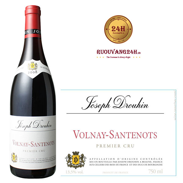 Rượu vang Joseph Drouhin Volnay Santenots 1er Cru