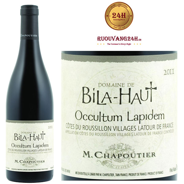 Rượu vang M.Chapoutier Bila Haut Occultum Lapidem Cotes du Roussillon