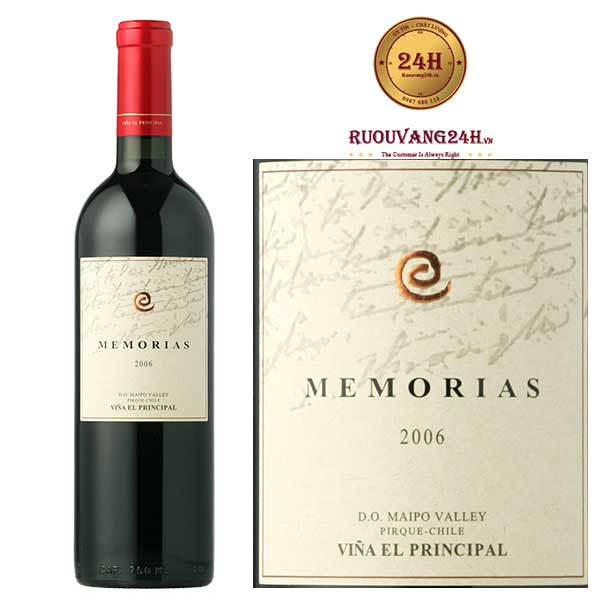 Rượu vang Memorias Vina El Principal
