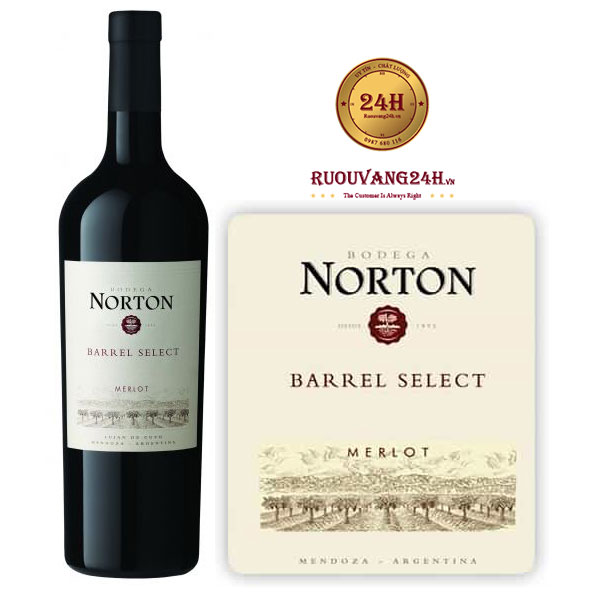 Rượu vang Norton Barrel Select Merlot
