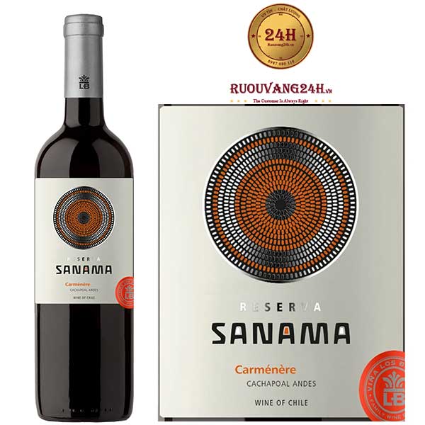 Rượu vang Sanama Carmenere