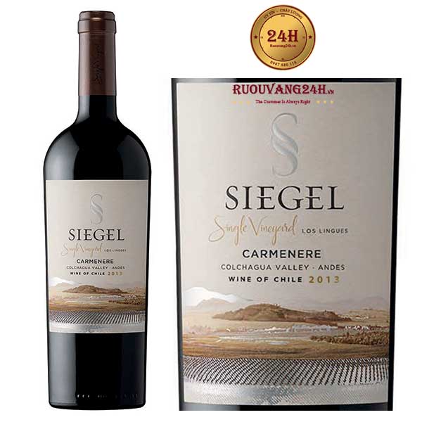 Rượu vang Siegel Single Vineyard Carmenere