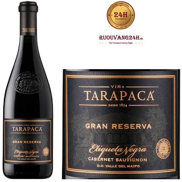 Rượu vang Tarapaca Gran Reserva Black Label Cabernet Sauvignon