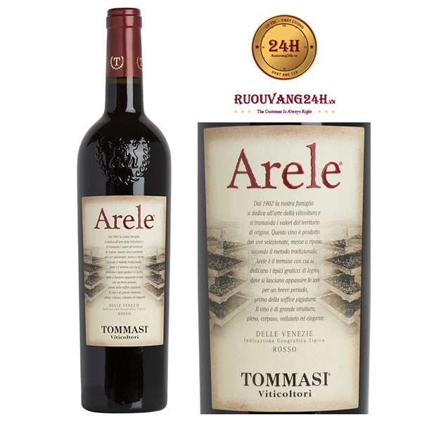 Rượu vang Tommasi “Arele” Appassimento Delle Venezie IGT