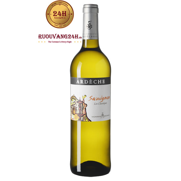 Rượu vang Vignerons Ardechois Les Classiques Sauvignon Blanc