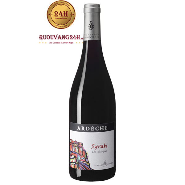 Rượu vang Vignerons Ardechois Les Classiques Syrah