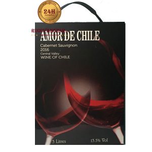 Rượu vang bịch Amor De Chile 3l