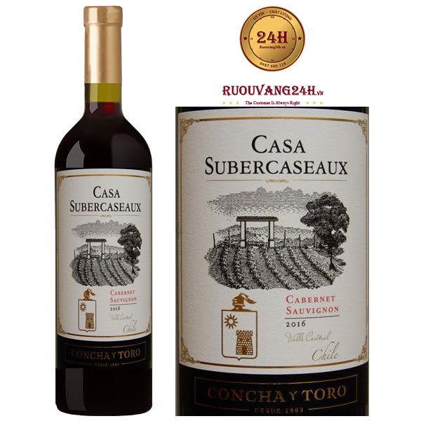 Rượu Vang Concha Y Toro Casa Subercaseaux Cabernet Sauvignon