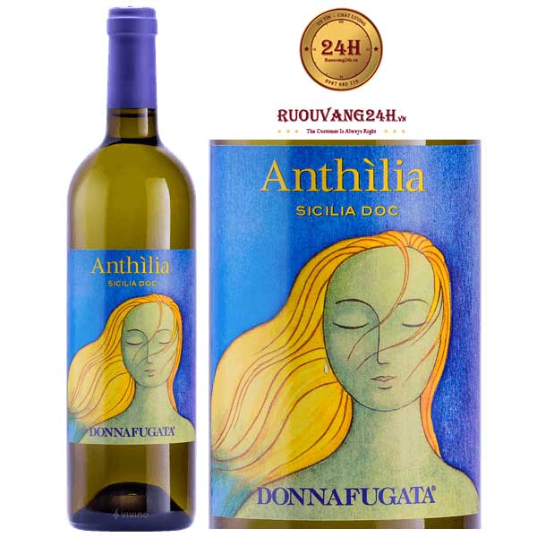 Rượu Vang Donnafugata Anthilia Sicilia Doc Bianco