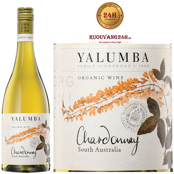 Rượu Vang Yalumba Organic Riverland Chardonnay