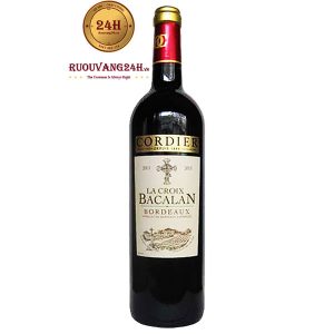 Rượu vang Cordier La Croix Bacalan Merlot