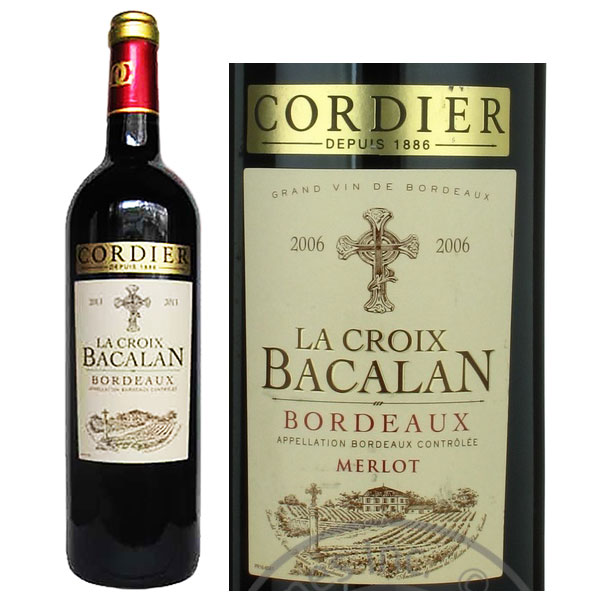 Rượu vang Cordier La Croix Bacalan Merlot