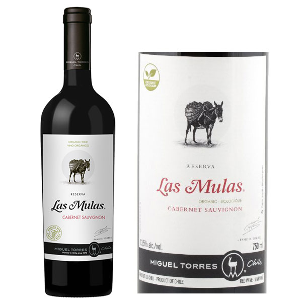 Rượu vang Las Mulas Organic Cabernet Sauvignon