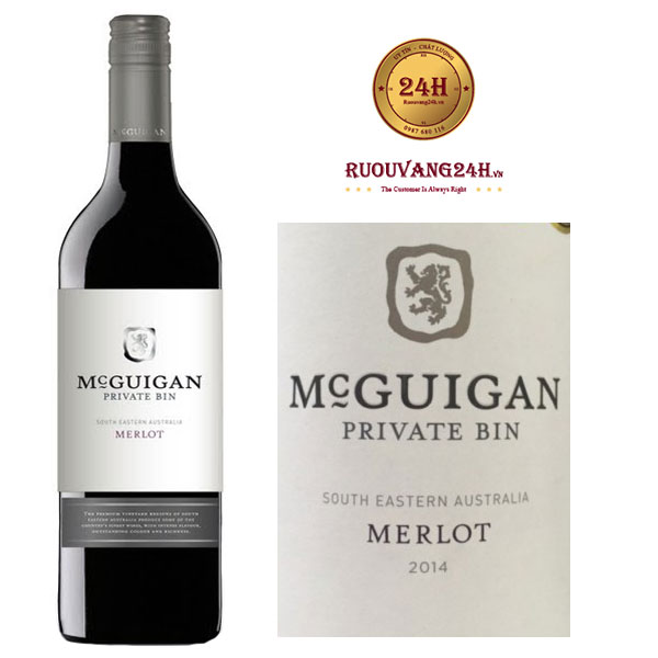 Rượu vang Mcguigan Private Bin Merlot