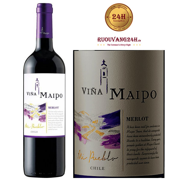 Rượu vang Vina Maipo Mi Pueblo Merlot