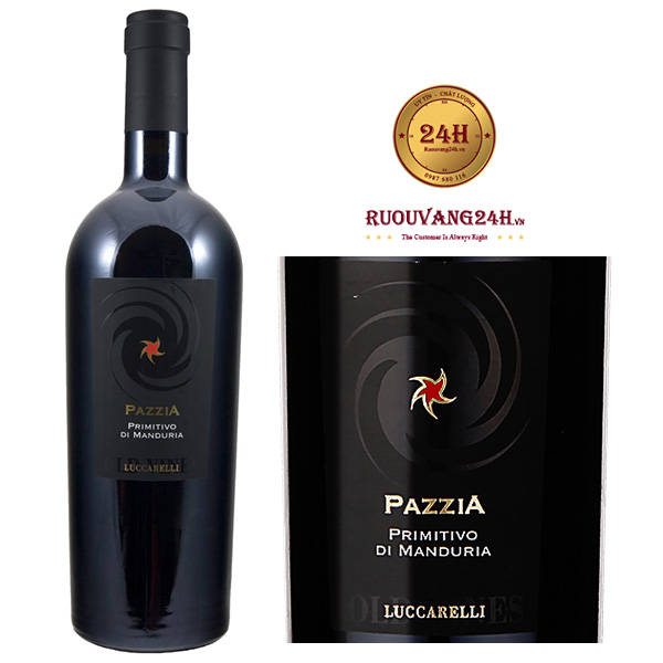 Rượu vang Pazzia Primitivo Di Manduria