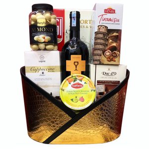 Giỏ Quà Tết Bằng Da Tặng Sếp - 2021