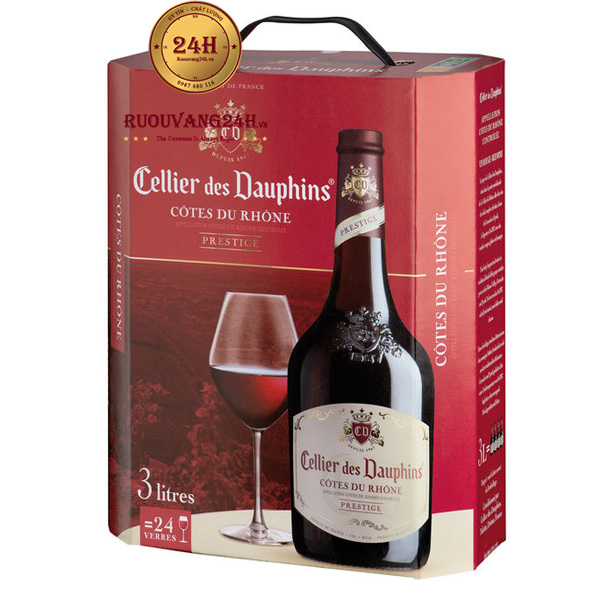 Rượu Vang Bịch Cellier Des Dauphins Cotes du Rhone