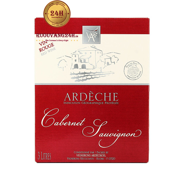 Rượu Vang Bịch Vignerons Archechois Cabernet Sauvignon