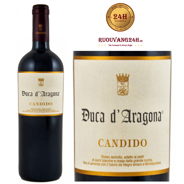 Rượu Vang Candido Duca D'aragona Salento Rosso