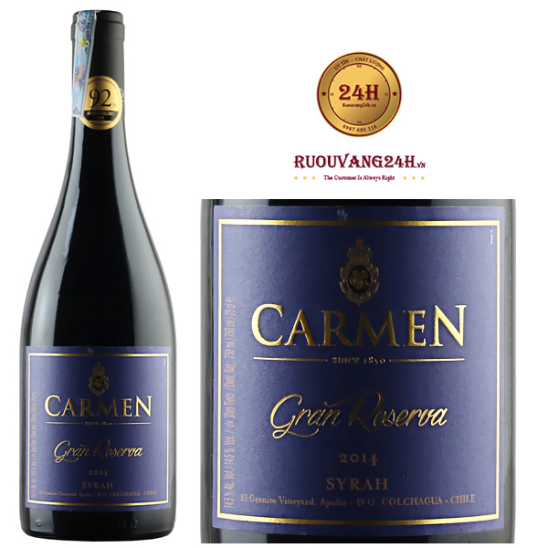 Rượu Vang Carmen Gran Reserva Syrah