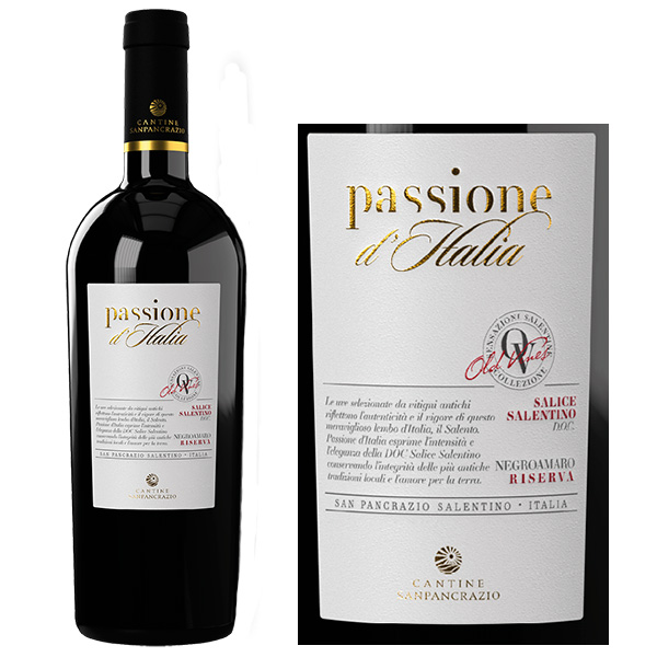 Rượu Vang Passione D'Italia Cantine SanPancrazio Negroamaro
