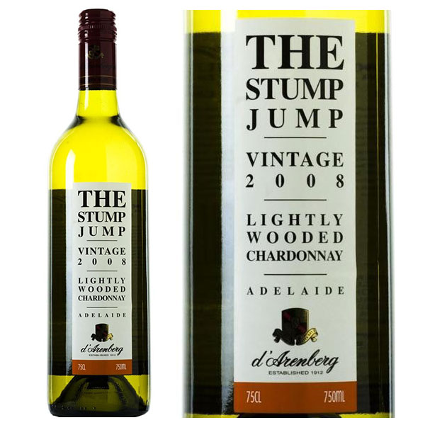 Rượu Vang D'Arenberg The Stump Jump Lightly Wooded Chardonnay
