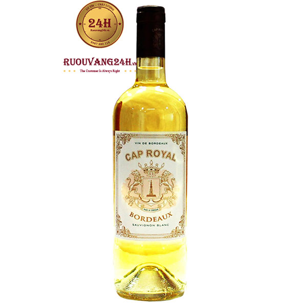 Rượu Vang Cap Royal Bordeaux Sauvignon Blanc - Rượu Vang 24H