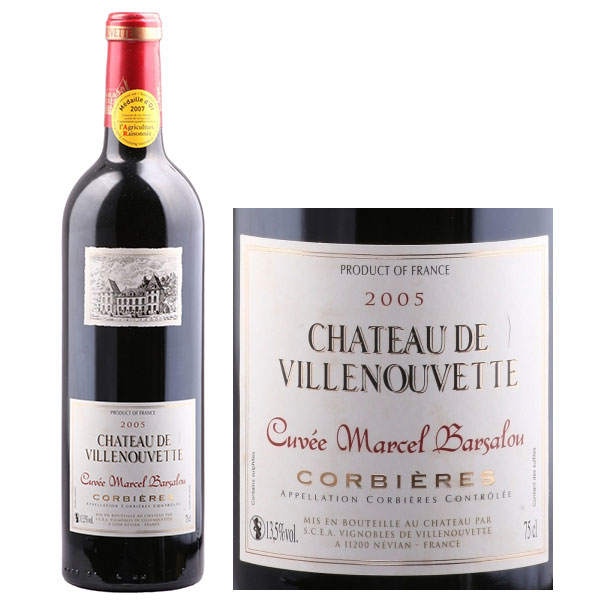 Rượu Vang Chateau De Villenouvette Cuvee Marcel Barsalou