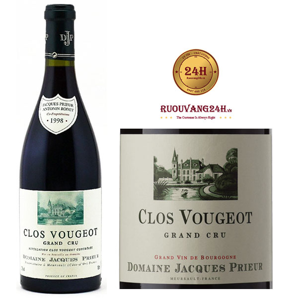 Rượu Vang Domaine Jacques Prieur Clos Vougeot Grand Cru