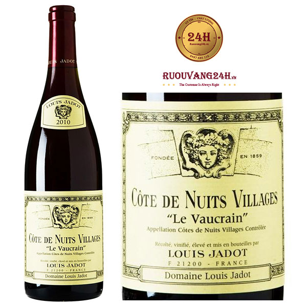 Rượu Vang Domaine Louis Jadot Le Vaucrain Cote de Nuits Villages