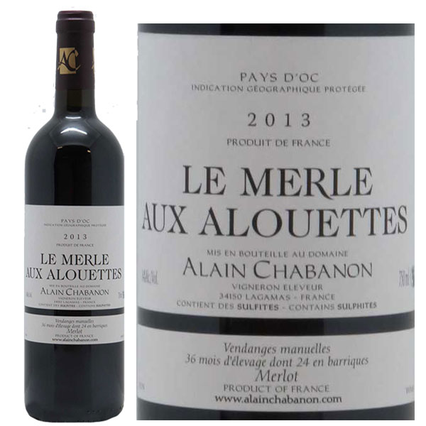 Rượu Vang Le Merle Aux Alouettes Alain Chabanon
